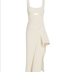 ACLER
Devin Asymmetric Crepe Midi Dress